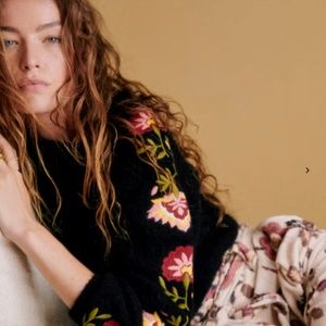 Sezane BEVERLY Embroidered Jumper